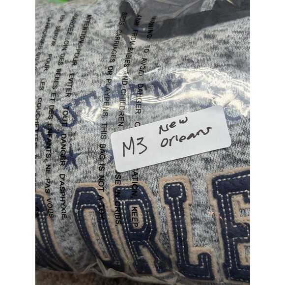 DIMCO Apparel Womens Hoodie New Orleans The Big Easy Pullover Size Large Gray - Picture 9 of 9